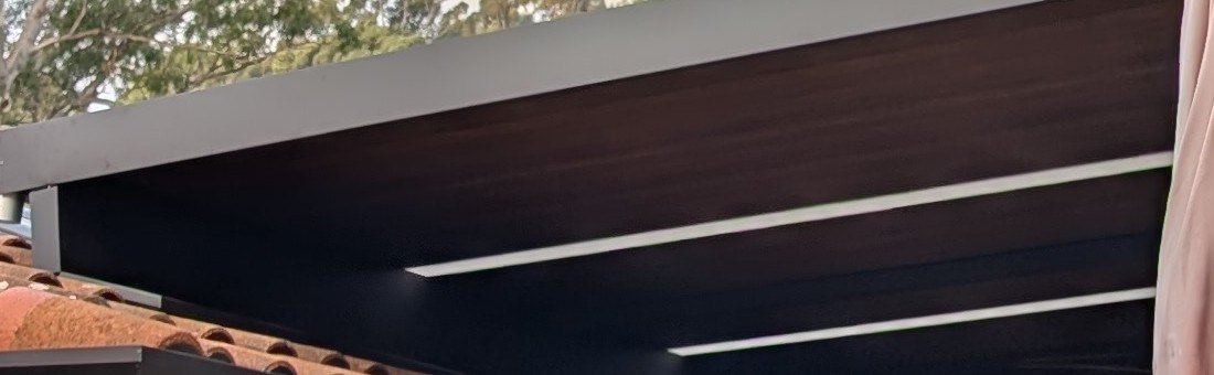Eave and timber underside